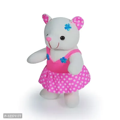 Soft Toys Pink Teddy Bear And Skirt Teddy Bear For Couple Best Gift For Your Partner High Quality Soft Material Good Looking Soft Toys ( Pink Teddy - 28 cm And Skirt Teddy - 28 cm )-thumb5