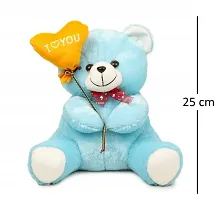 Soft Toys Pink Teddy Bear And Blue Love Teddy Bear For Couple Best Gift For Your Partner High Quality Soft Material Good Looking Soft Toys ( Pink Teddy - 28 cm And Blue Love Teddy - 25 cm )-thumb2