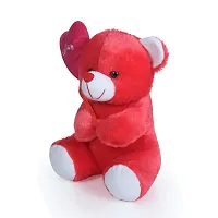 Soft Toys Cream Teddy Bear And Red Love Teddy For Couple Best Gift For Your Partner High Quality Soft Material Good Looking Soft Toys ( Cream Teddy - 23 cm And Red Love Teddy - 25 cm )-thumb4