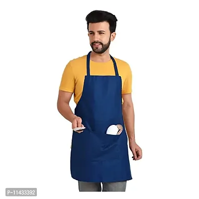 Designer Navy Blue Cotton Kitchen Aprons