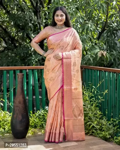 Fancy Banarasi Silk Saree with Blouse Piece for Women