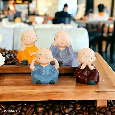 Little Baby Monk Buddha Set Of 4 Pcs