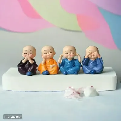 Little Baby Monk Buddha Set Of 4 Pcs