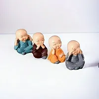 Little Baby Monk Buddha Set Of 4 Pcs-thumb2