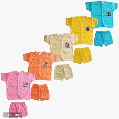 Fancy Cotton Infant Wear For Kids Pack of 5