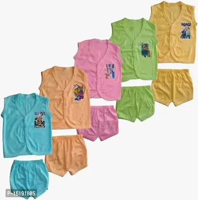 Fancy Cotton Infant Wear For Kids Pack of 5