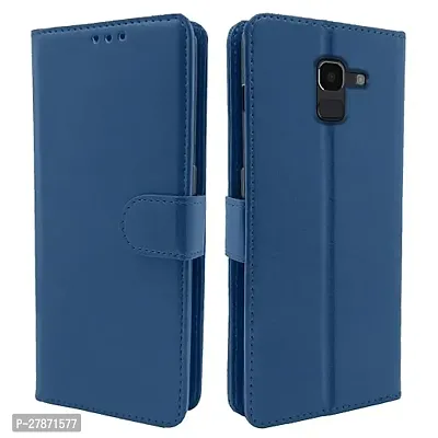 Samsung Galaxy J6 / On 6 Flip Cover PU Leather Wallet Case-thumb0