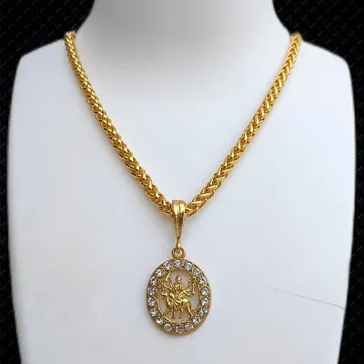 Ambe Maa Durga chain pandent for Mens and Boys.