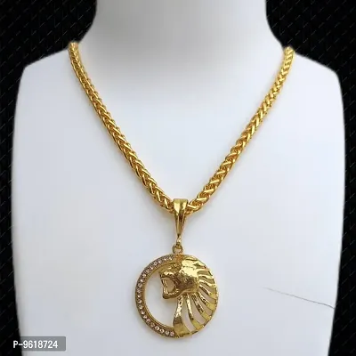 Round Lion chain pandent for Mens and Boys.-thumb0