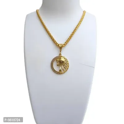 Round Lion chain pandent for Mens and Boys.-thumb2