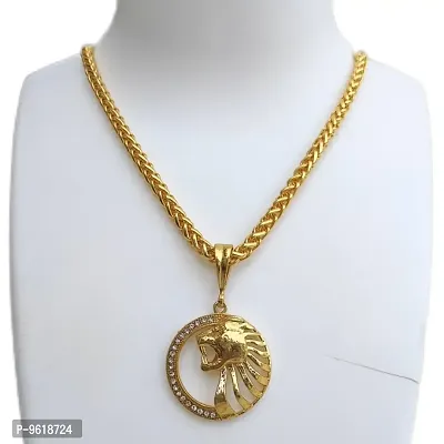 Round Lion chain pandent for Mens and Boys.-thumb4