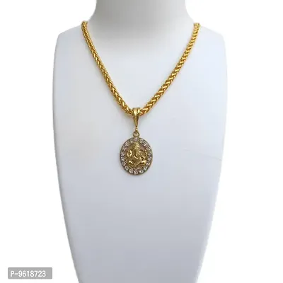 Round Ganpati chain pandent for Mens and Boys.-thumb2