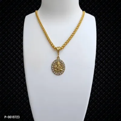Round Ganpati chain pandent for Mens and Boys.-thumb4