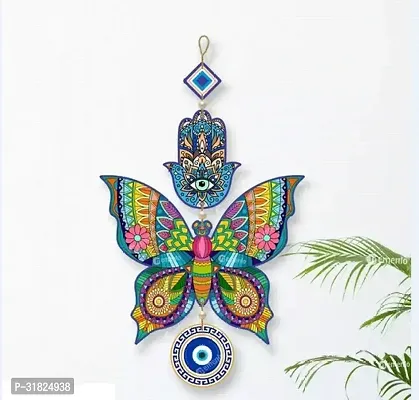 Decorative Printed Wooden Evil Eye Wall Hanging Home Office Decor