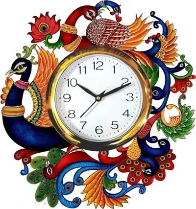 Multi Dragon Wooden Wall Clock