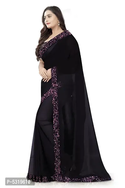 Georgettenbsp; Bollywood Style Saree with Blouse piece-thumb3