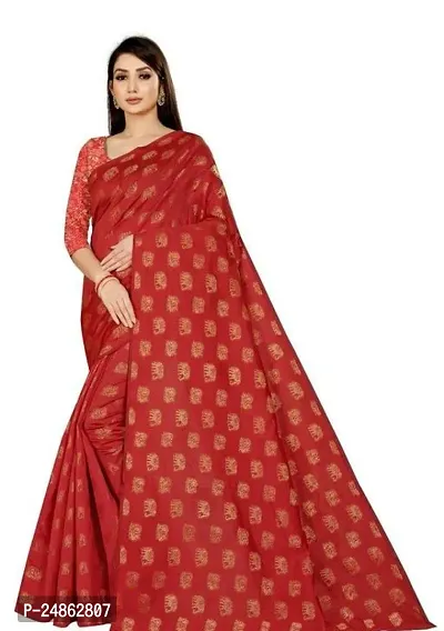 Stylish Fancy Designer Jacquard Saree With Blouse Piece For Women-thumb0