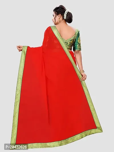 Gorgeous Orange Sari Indian Women's Traditional Wear With Green Blouse  Piece | eBay