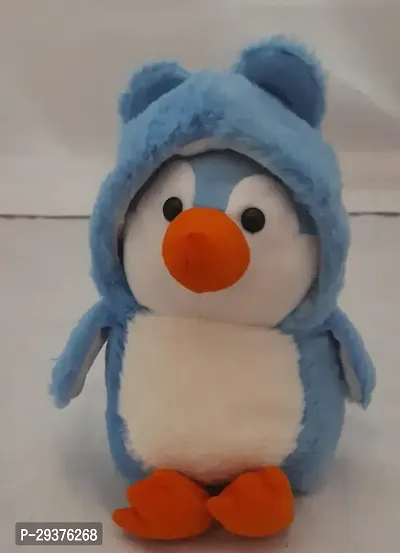 Penguin With Hoodie Blue And Orange-thumb0