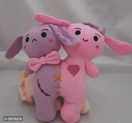 Twin Rabbits Purple And Pink