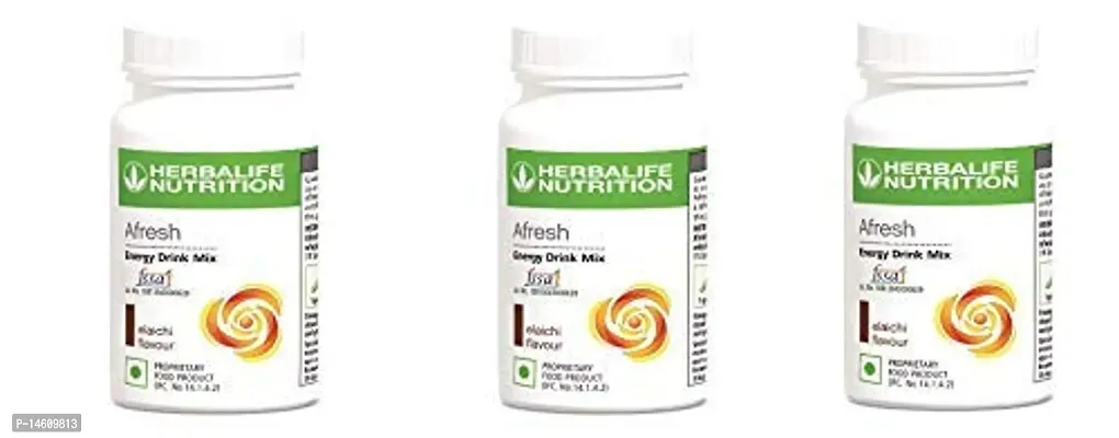 Herbalife Afresh Energy Drink Mix Elaichi 50 g Pack of -3