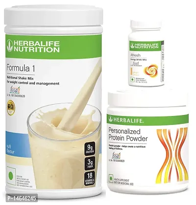 Herbalife Formula 1 Kulfi +Personalized Protein Powder(200)+ Afresh -Ginger-thumb0