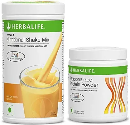 Herbalife formula 1 Shake - 500g Orange Cream with Personalized Protein Powder - 200g