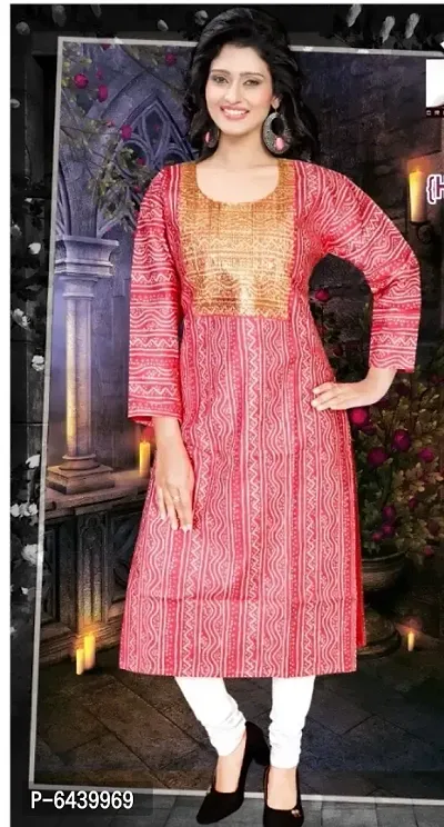 Designer red colour kurti