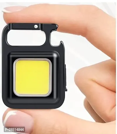 LED Flashlight 800 Lumens COB Rechargeable Keychain Mini Flashlight 4 Light Modes PACK OF 1-thumb0