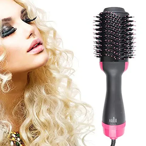 Generic Hair Dryer Brush Hot Air Hair Brush Styler for Straightening Curling Electric Blower Brush Volumizer Warm-air Comb One Step Dryer