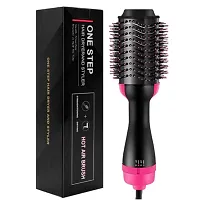 Hot Air Brush - One Step Hair Dryer Brush,6.6ft Cable 3-in-1 Salon Negative Straighten PACK OF 1-thumb1