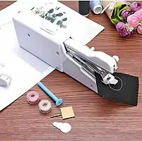 Handheld Sewing Machine with Sewing Threads Tools for DIY Clothes Fabrics Home Travel(pack of 1)-thumb2