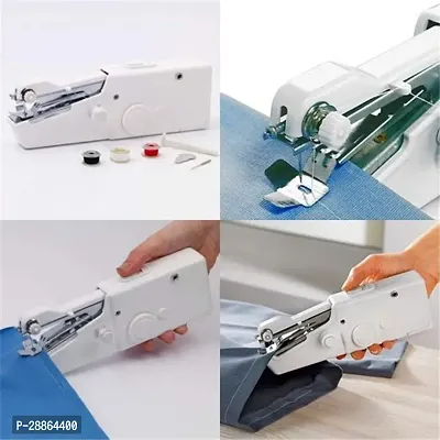Handheld Sewing Machine with Sewing Threads Tools for DIY Clothes Fabrics Home Travel(pack of 1)-thumb4