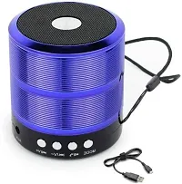 Mini Bluetooth Speaker WS-887 with FM Radio, Memory Card Slot, USB Pen(pack of 1)-thumb2