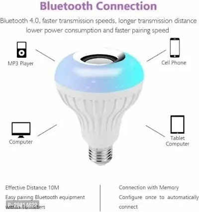 Remote Control B22 Color Changing Bluetooth Speaker Light Bulb-thumb3