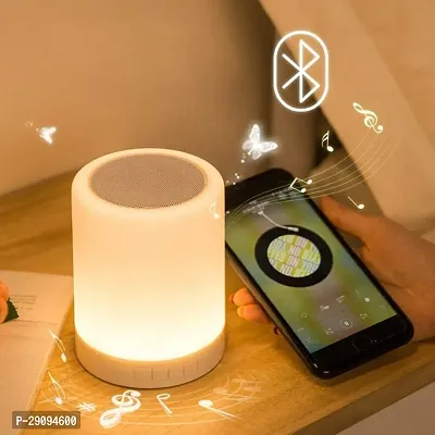 Lamp with Bluetooth Speaker, Night with Dimmable Warm White  Color Changing Lamp PACK OF 1-thumb0