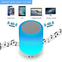 Lamp with Bluetooth Speaker, Night with Dimmable Warm White  Color Changing Lamp PACK OF 1-thumb1