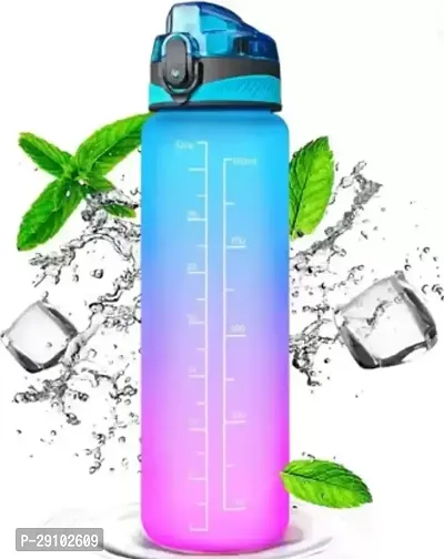 Motivational Time Marker, Leak Proof Durable BPA-Free Non-Toxic Water Bottle pack of 1-thumb2