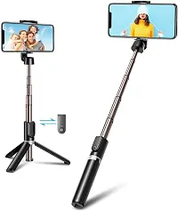 Adjustable Bluetooth Selfie Stick for Mobile with Remote#(pack of 1)-thumb3
