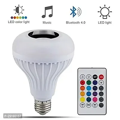 Led Music Bulb Music wireless Bluetooth Speaker with Ergonomic Design(PACK OF 1)-thumb0