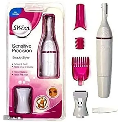 Battery Operated Beauty Safety Hair Remover Upper, Lip, Chin, Eyebrow, Bikini Trimmer#(PACK OF 1)-thumb3