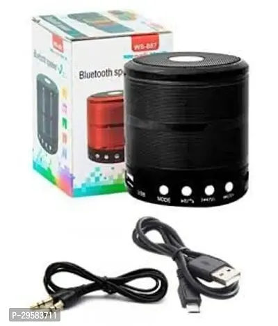 WS-887 Bluetooth Speaker - Wireless Speaker in Built FM and Memory Card Slot(PACK OF 1)