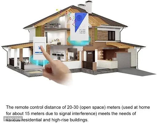 Door Bell Chime Led Flash Cordless Calling Remote Control Pack of 1-thumb4
