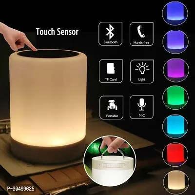 Usb Rechargeable Led Touch Lamp Bluetooth Speaker, Wireless Hifi Speaker Light-thumb4