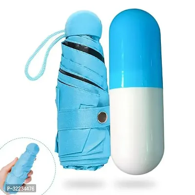 Ultra Lights Foldable Mini Umbrella with Capsule Case for Kids Men  Women pack of 1-thumb0