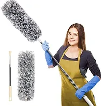 Cleaner Mop with extendable Pole 100 Inch with Anti Scratch Bendable Head Brush PACK OF 1-thumb2