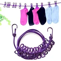 Cloth Drying Rope with 12 Clip-thumb3