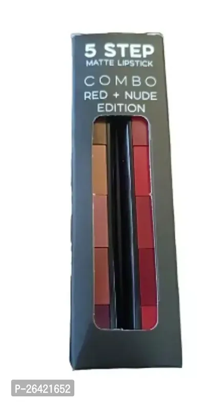 Classic 5In1 Lipstick Combo Red + Nude