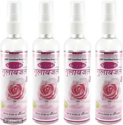 Ganpati Premium Quality Rose Water Cleanser 100 ML(Pack Of 4)