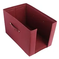 Shrey Creation Shirt Stacker Closet Organizer Non Woven Wardrobe Organizer Shirts and Clothing Organizer (Set of 2)- Maroon-thumb1